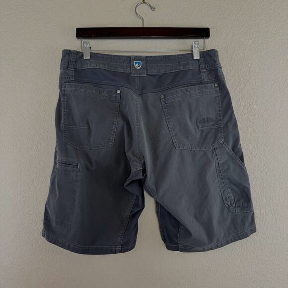 KUHL Mens Size 34 Radikl Hiking Shorts Gray Outdoors Gorp Camping Stretch 5068 - Picture 2 of 12